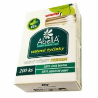 Vatové tyčinky PREMIUM 200ks BOX